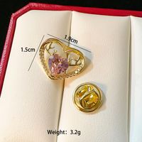 Sweet Flower Bow Knot Fish Bone Copper Plating Women's Brooches sku image 6