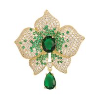 Elegant Flower Copper Plating Women's Brooches main image 2