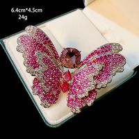 Classical Animal Leaf Flower Copper Plating Unisex Brooches main image 3