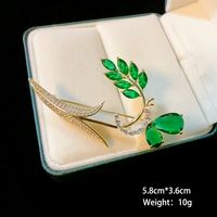 IG Style Shiny Flower Dragonfly Butterfly Copper Plating Inlay Pearl Zircon Unisex Brooches main image 4