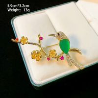 IG Style Shiny Flower Dragonfly Butterfly Copper Plating Inlay Pearl Zircon Unisex Brooches main image 2
