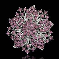 Style IG Brillant Fleur Alliage Placage Incruster Strass Unisexe Broches sku image 2