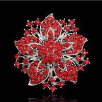Estilo IG Brillante Flor Aleación Enchapado Embutido Diamantes De Imitación Unisexo Broches sku image 1