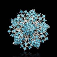 Style IG Brillant Fleur Alliage Placage Incruster Strass Unisexe Broches sku image 5