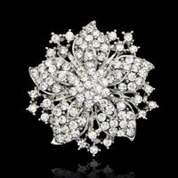 Style IG Brillant Fleur Alliage Placage Incruster Strass Unisexe Broches sku image 4
