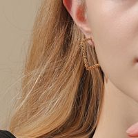 1 Pair Casual Modern Style Rhombus Copper Earrings main image 7