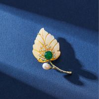 Vintage Style Leaf Copper Women's Brooches main image 1