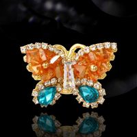 Elegant Flower Butterfly Copper Women's Brooches main image 4
