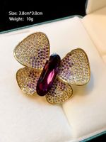 Vintage Style Lion Flower Butterfly Copper Plating Women's Brooches sku image 4