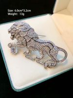 Vintage Style Lion Flower Butterfly Copper Plating Women's Brooches sku image 1