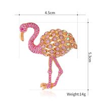 IG Style Cartoon Style Flamingo Alloy Plating Inlay Rhinestones Women's Brooches main image 2