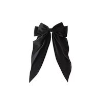 Women's Casual Sweet Solid Color Bow Knot Cloth Hair Clip main image 2