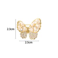 Elegant Butterfly Copper Women's Brooches sku image 2