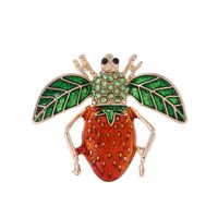 Mignon Insecte Alliage Émail Placage Incruster Strass Unisexe Broches sku image 5