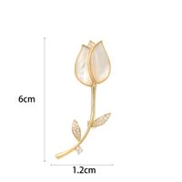 Elegant Blume Kupfer Frau Broschen sku image 2