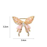 Elegante Mariposa Perlas Barrocas Cobre Mujeres Broches sku image 2