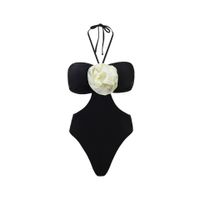 Women's Simple Style Solid Color 1 Piece One Piece Swimwear main image 2