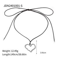 Stainless Steel 18K Gold Plated IG Style Heart Shape Necklace sku image 1