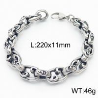 Stainless Steel 18K Gold Plated Casual Simple Style Solid Color Bracelets sku image 1