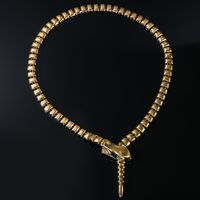 Wholesale Jewelry Casual Hip-Hop Snake Alloy Iron Necklace sku image 1