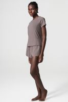Einfacher Stil Klassischer Stil Einfarbig Nylon Rundhals Aktive Tops T-Shirt main image 5