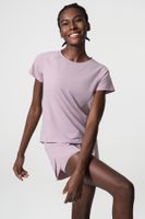 Einfacher Stil Klassischer Stil Einfarbig Nylon Rundhals Aktive Tops T-Shirt main image 2