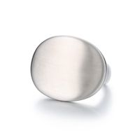 Stainless Steel Casual Simple Style Oval Rings main image 9