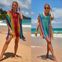 Women's Color Block Simple Style Cover Ups main image 3