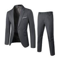 Men's Solid Color Pants Sets Blazer Men's Clothing main image 1
