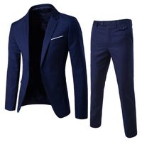 Men's Solid Color Pants Sets Blazer Men's Clothing main image 2