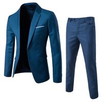 Men's Solid Color Pants Sets Blazer Men's Clothing main image 3