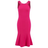 Women's Regular Dress Simple Style U Neck Ruffles Hollow Out Sleeveless Solid Color Knee-Length Holiday Daily main image 3