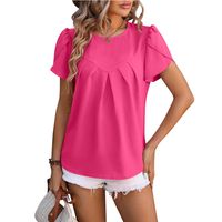 Women's T-shirt Short Sleeve T-Shirts Vacation Solid Color main image 3