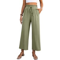 Women's Holiday Daily Vintage Style Solid Color Full Length Pocket Casual Pants main image 2