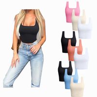 Women's Vest Tank Tops Streetwear Solid Color main image 6