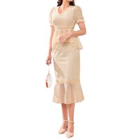 Holiday Women's Elegant Plaid Polyester Skirt Sets Skirt Sets sku image 3
