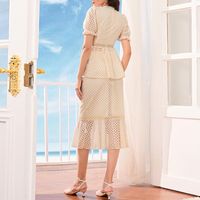 Holiday Women's Elegant Plaid Polyester Skirt Sets Skirt Sets main image 4