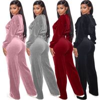 Holiday Daily Women's Casual Solid Color Polyester Pants Sets Pants Sets main image 4