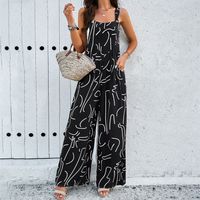 Women's Holiday Daily Vacation Multicolor Full Length Printing Jumpsuits main image 3