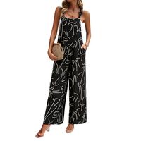 Women's Holiday Daily Vacation Multicolor Full Length Printing Jumpsuits main image 2