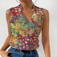 Women's T-shirt Sleeveless Tank Tops Printing Streetwear Multicolor main image 4