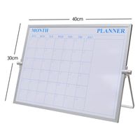 1 Piece Solid Color Class Learning Metal Casual Handwriting Board sku image 8