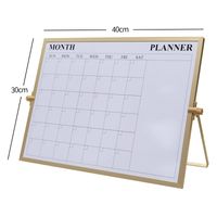 1 Piece Solid Color Class Learning Metal Casual Handwriting Board sku image 10
