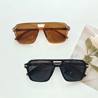 Simple Style Solid Color Pc Resin Square Full Frame Women's Sunglasses main image 6