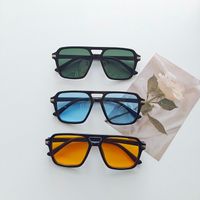 Simple Style Solid Color Pc Resin Square Full Frame Women's Sunglasses main image 3