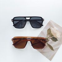 Simple Style Solid Color Pc Resin Square Full Frame Women's Sunglasses main image 5