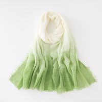 Unisex Casual Elegant Gradient Color Rayon Cotton Polyester Scarf sku image 5