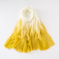 Unisex Casual Elegant Gradient Color Rayon Cotton Polyester Scarf main image 6