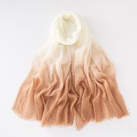 Unisex Casual Elegant Gradient Color Rayon Cotton Polyester Scarf main image 5