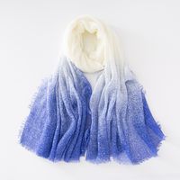 Unisex Casual Elegant Gradient Color Rayon Cotton Polyester Scarf sku image 3